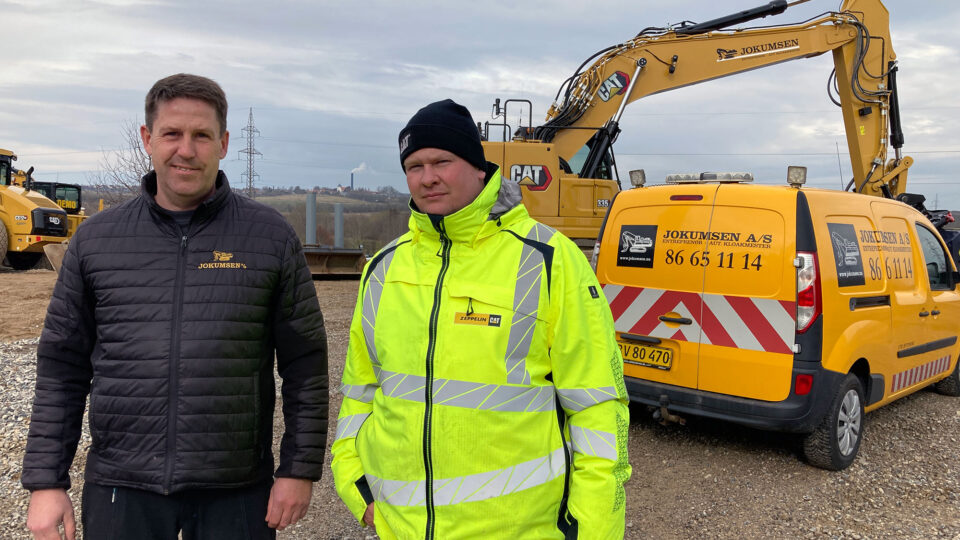 Maskinfører Ivan Andersen,Jokumsen (tv) og demonstratør Dan Grosser, Zeppelin Construction