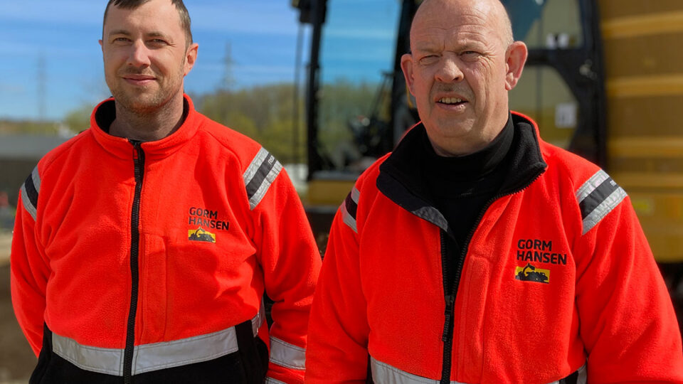 Maskinførerne Jakob og Michael fra Gorm Hansen A/S